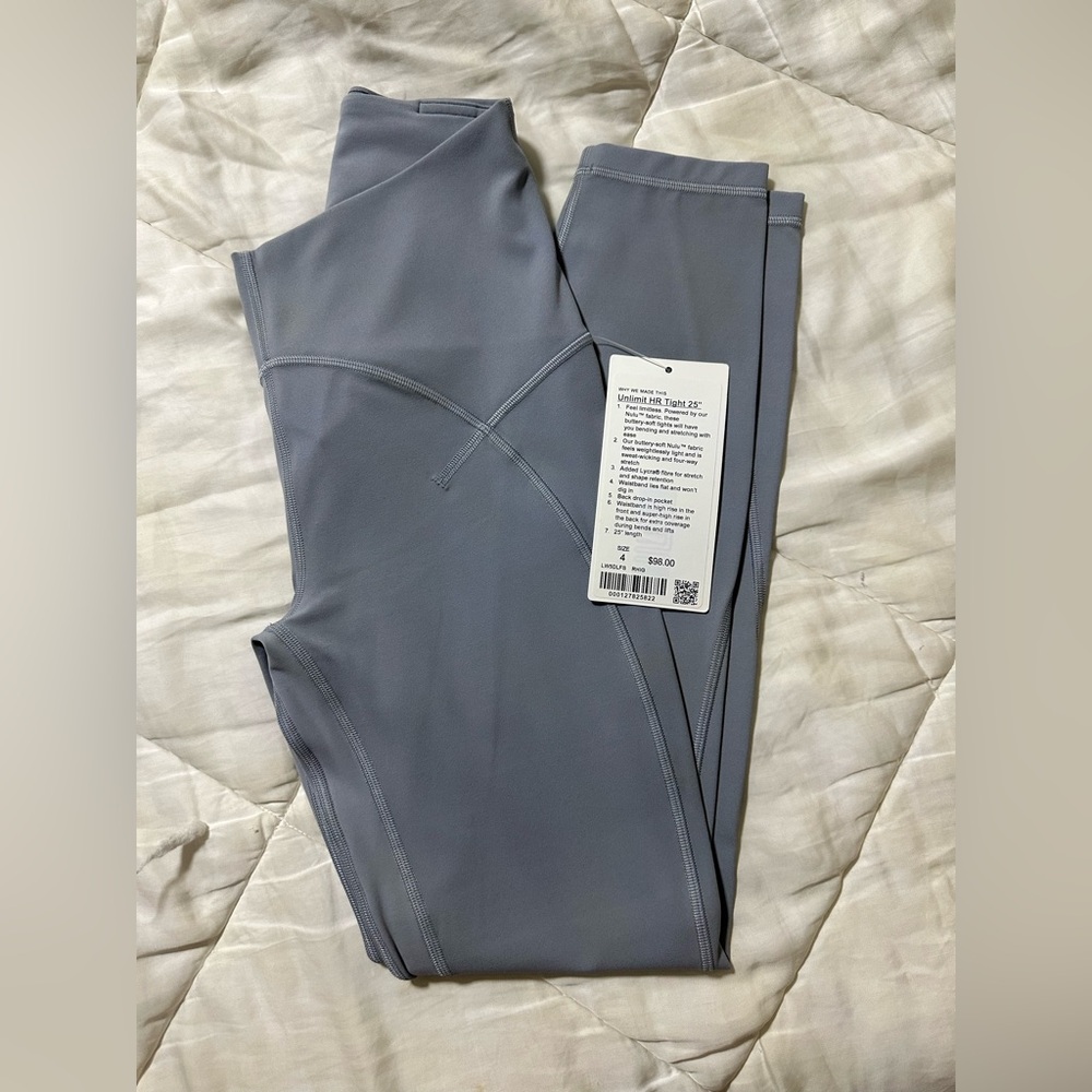 Lululemon Unlimit HR Tight 25" size 4 new w/tags